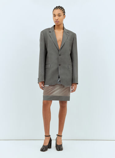 Maison Margiela Mohair Wool Suit Blazer Grey mla0257005
