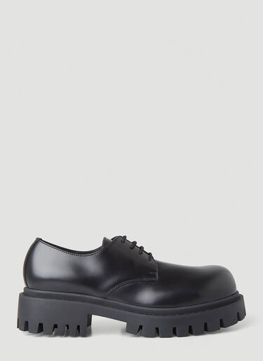 Balenciaga Sergeant Derby Shoes Black bal0149037