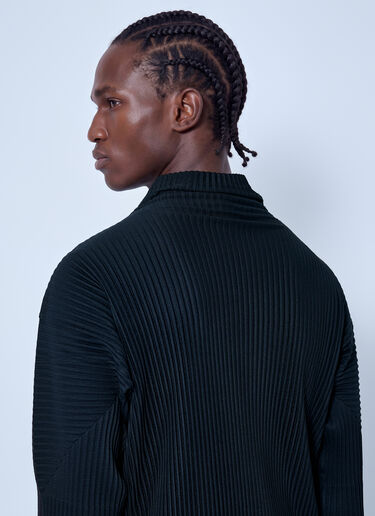 LN-CC® - Homme Plissé Issey Miyake: Basics Top - Black Homme Plissé Issey Miyake Basics Top Black hmp0166003