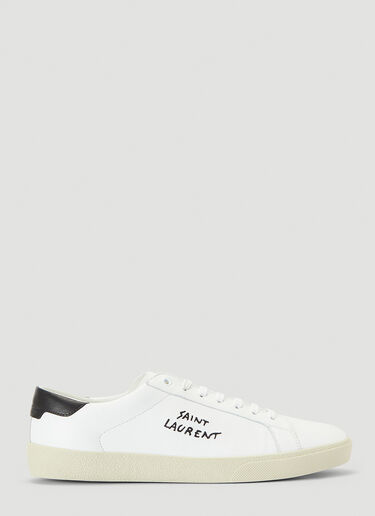 Saint Laurent 코트 클래식 로고 스니커즈 화이트 sla0140023