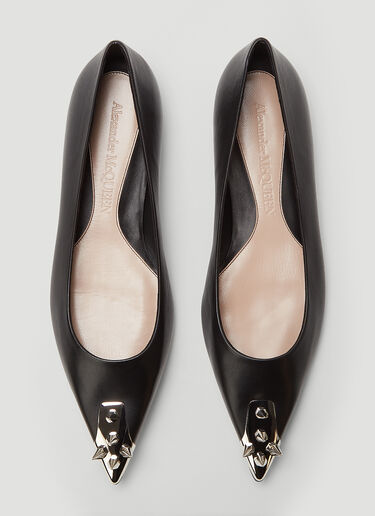 Punk Stud Ballerina Pumps Alexander McQueen Punk Stud Ballerina Pumps Black amq0243037