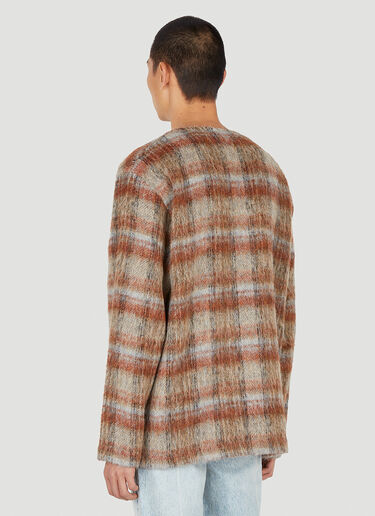 Our Legacy Ament Check Cardigan Brown our0150006