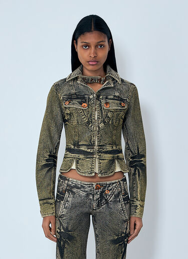 Miss Sixty x KNWLS Tie-Dye Denim Jacket Green msk0263018