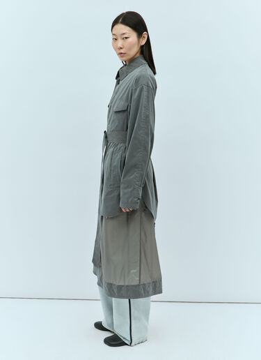 Maison Margiela Unfinished Muli-Pocket Trench Coat Grey mla0255002