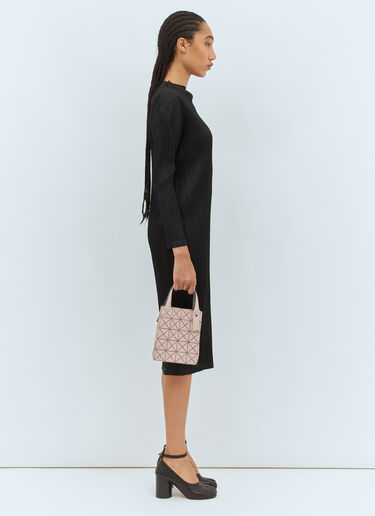 Pleats Please Issey Miyake High Neck Midi Dress Black plp0258014
