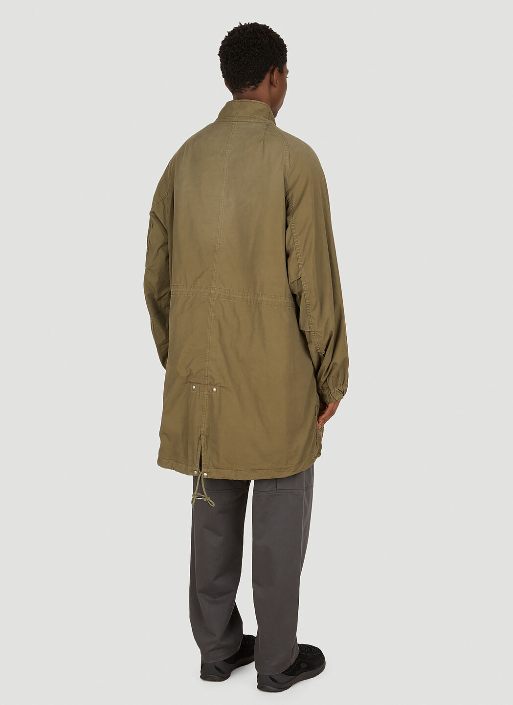 Visvim Six Five Fishtail Parka Coat in Khaki LN CC
