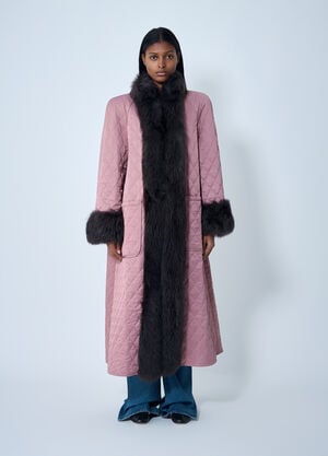 Chloé Long Hybrid Coat Brown chl0262015