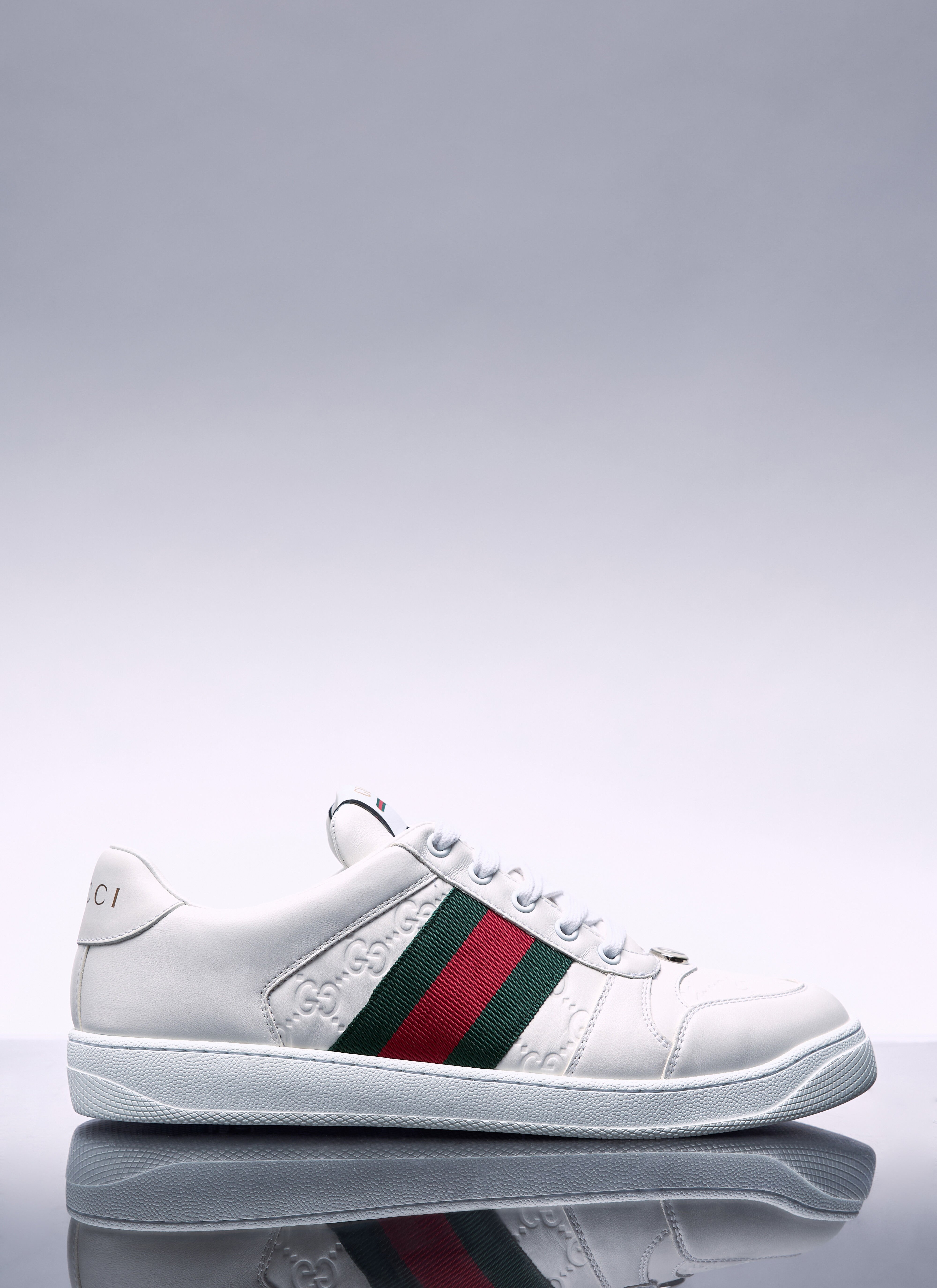 Gucci red and white shoes on sale