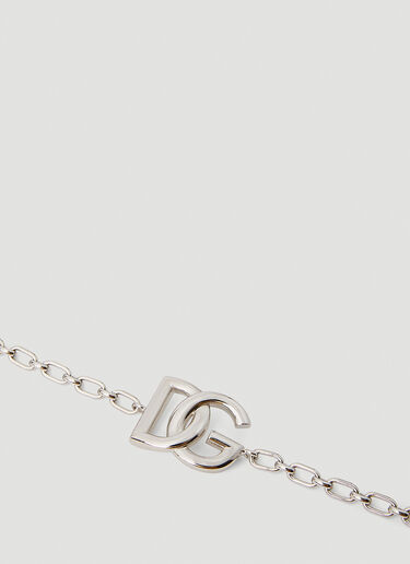 Dolce & Gabbana 徽标铭牌手链 银色 dol0151015
