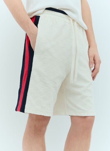 Gucci GG Cotton Terry Cloth Shorts White guc0155006