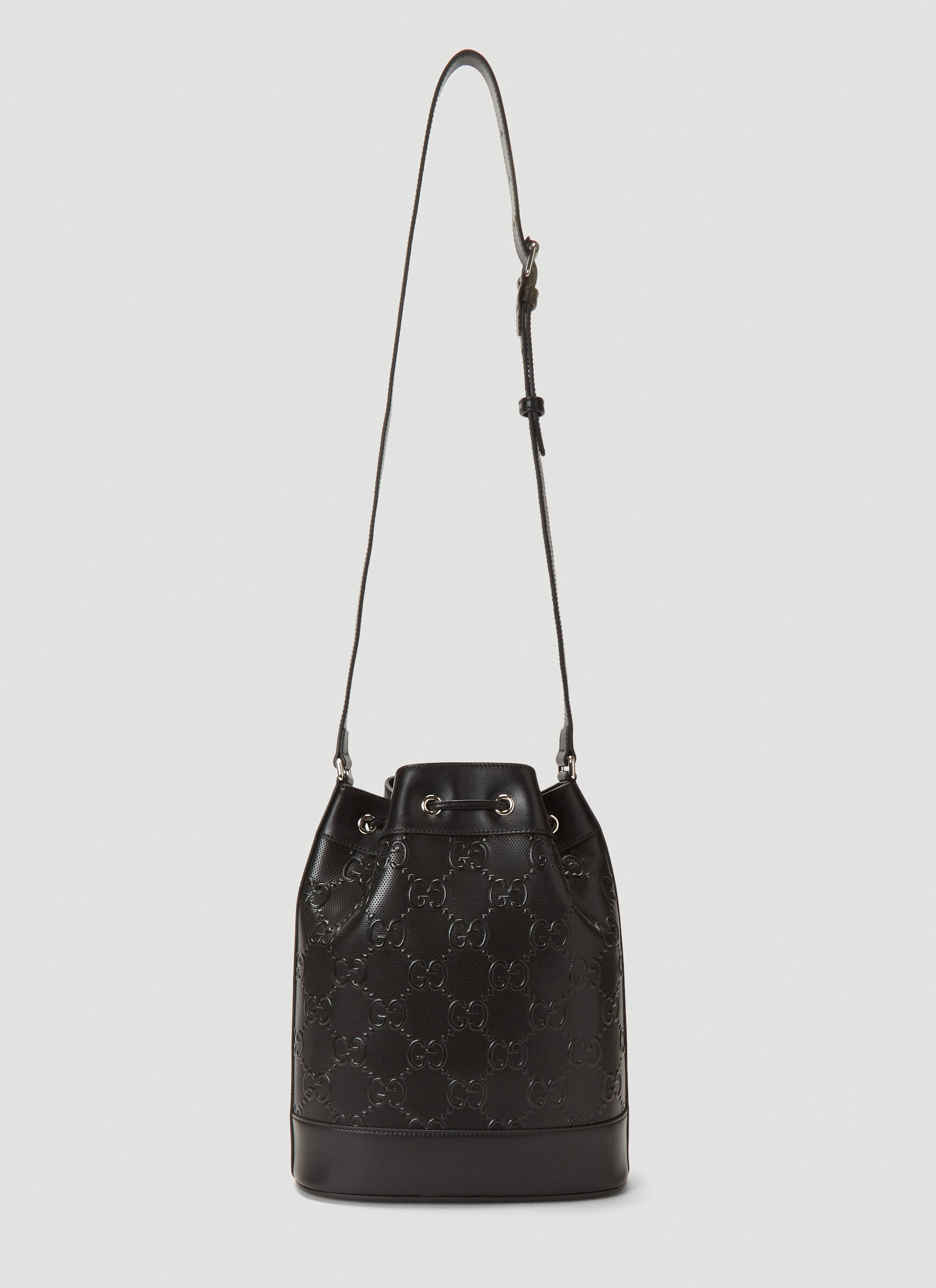 Gucci bucket hot sale bag black