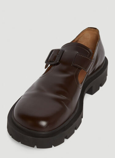 Maison Margiela Monk Shoes Dark Brown mla0146053