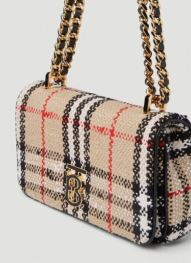 Burberry Mini Lola Vintage Check Shoulder Bag Beige bur0251046