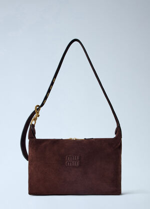 Miu Miu Spirit Suede Handbag Brown miu0266054