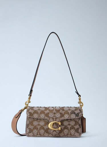 LN-CC® - Coach: Soft Tabby Shoulder Bag 20 In Crystal Signature Jacquard - Brown Coach Soft Tabby Shoulder Bag 20 In Crystal Signature Jacquard Brown coa0266008