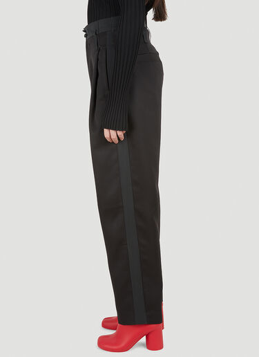 Meryll Rogge Pleated Tuxedo Pants Black mrl0248007