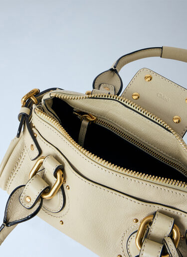 LN-CC® - Chloé: Small Paddington Grained Leather Shoulder Bag - Cream Chloé Small Paddington Grained Leather Shoulder Bag Cream chl0265053