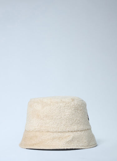 Logo Motif Bucket Hat Moncler Logo Motif Bucket Hat Cream mon0263035