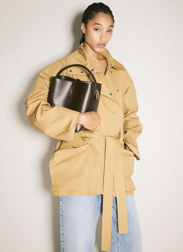Le 37 가죽 숄더백 Saint Laurent Le 37 가죽 숄더백 브라운 sla0258041