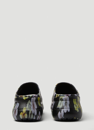 Balenciaga x Crocs Flower Pool Slide Sandals Black bal0248071