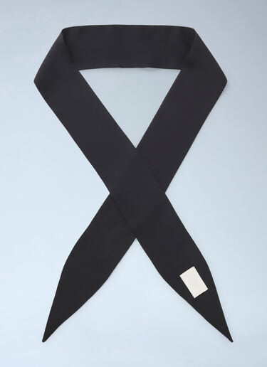 LN-CC® - HUGO x entire studios: Wide Twill Scarf - Black HUGO x entire studios Wide Twill Scarf Black hgb0266011