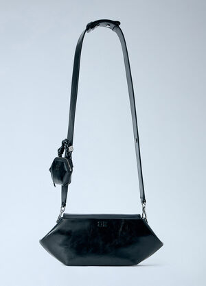 GANNI Bou East West Box Shoulder Bag Black gan0266019