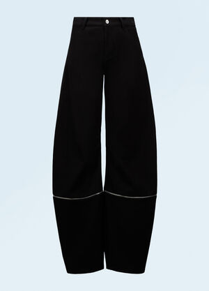 Moncler x Willow Smith 지퍼 패널 진 블랙 mwi0258011