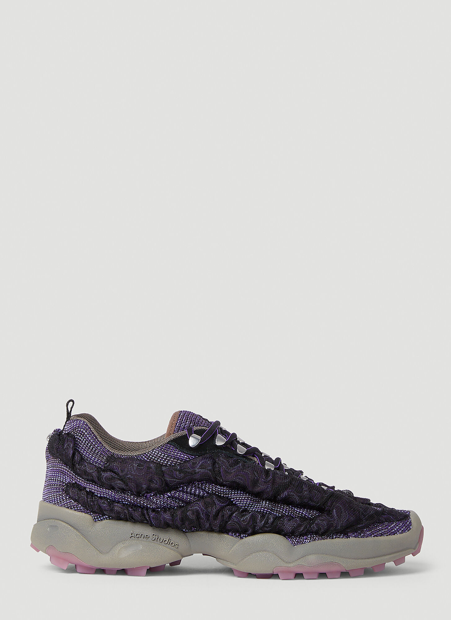 Acne Studios Bubba Sneakers In Dark Purple,black