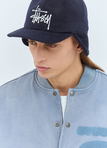 Stüssy 护耳羊毛鸭舌帽 藏蓝色 sts0159018