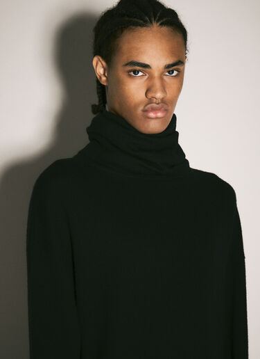 Saint Laurent Turtleneck Sweater Black sla0158006