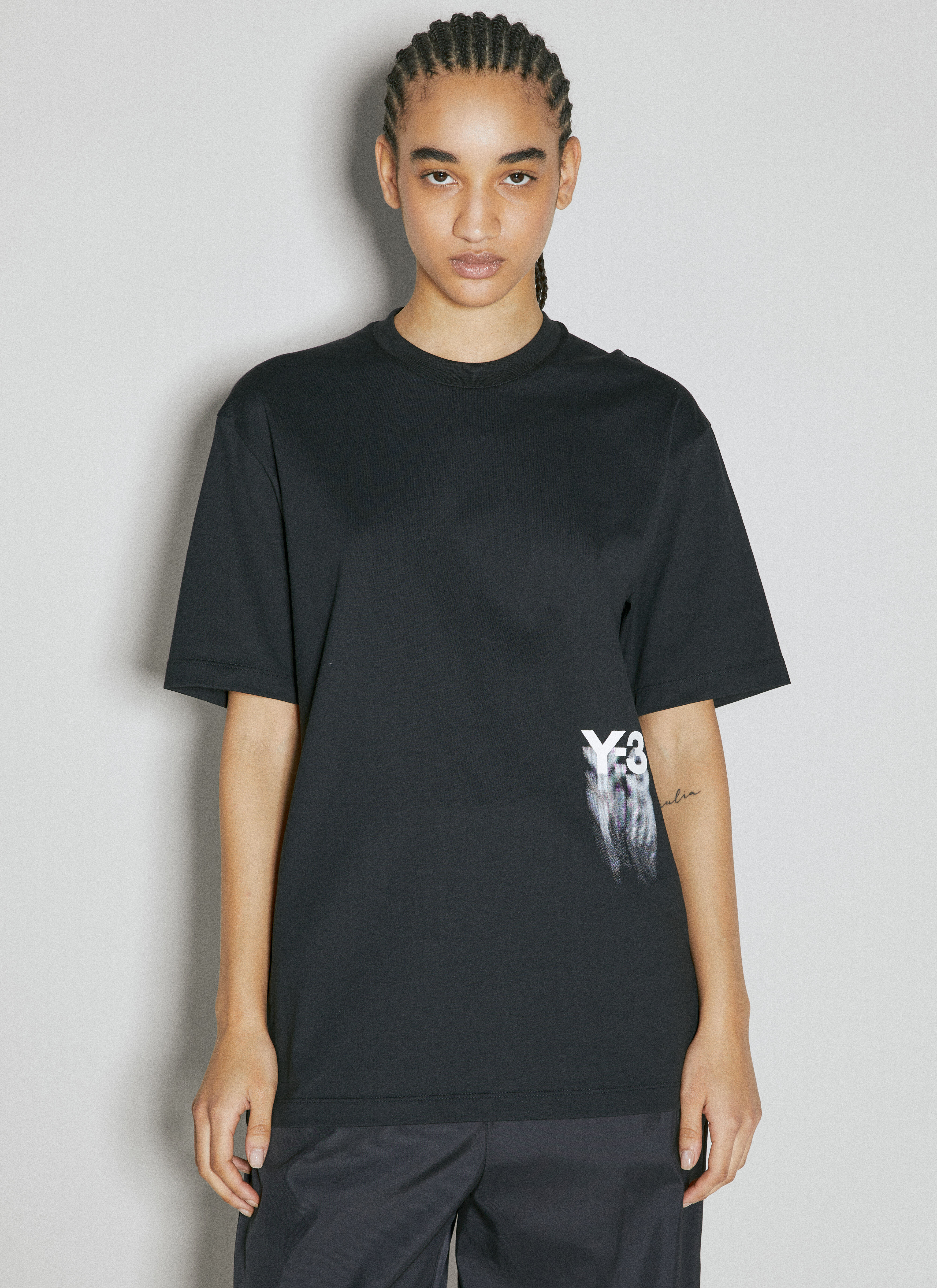 Y-3 GFX Short Sleeve T-Shirt Black yyy0356004