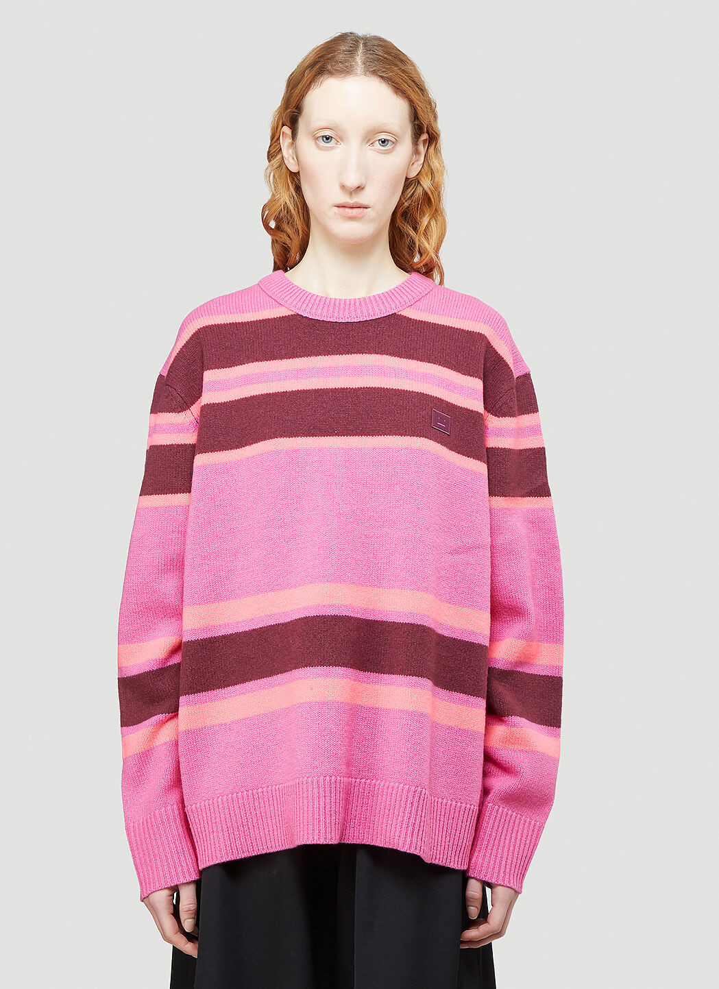 Acne Studios Striped Knit Sweater in Pink LN CC