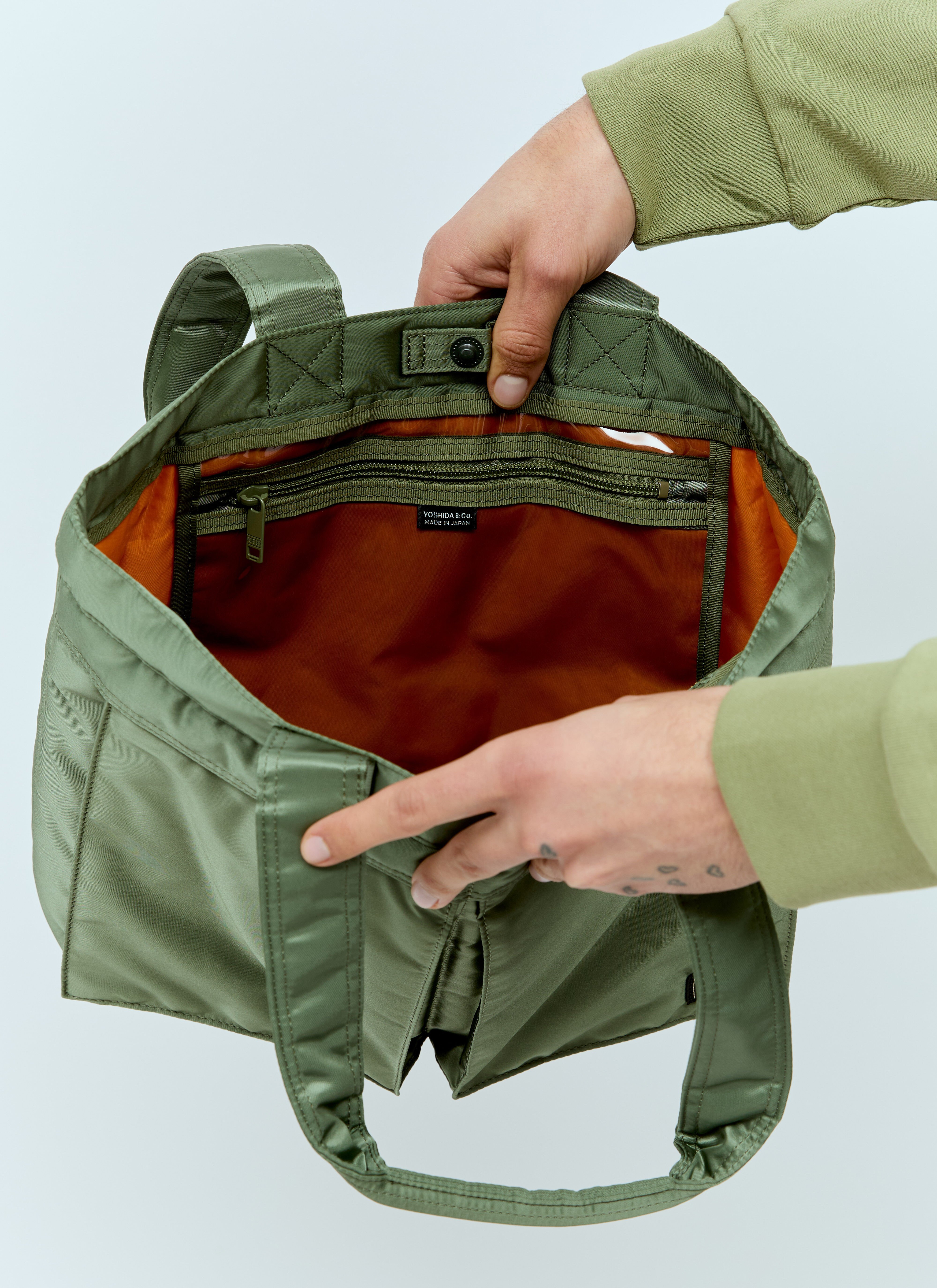 Porter Yoshida Co Men s Tanker Tote Bag in Green LN CC