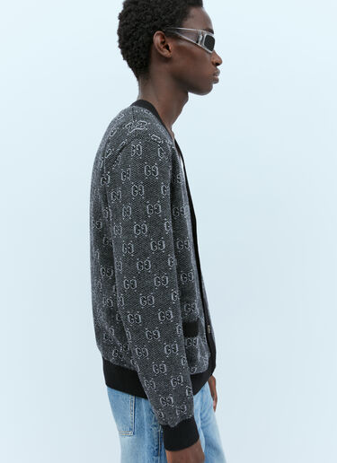 Gucci GG Wool Jacquard Cardigan Grey guc0154012