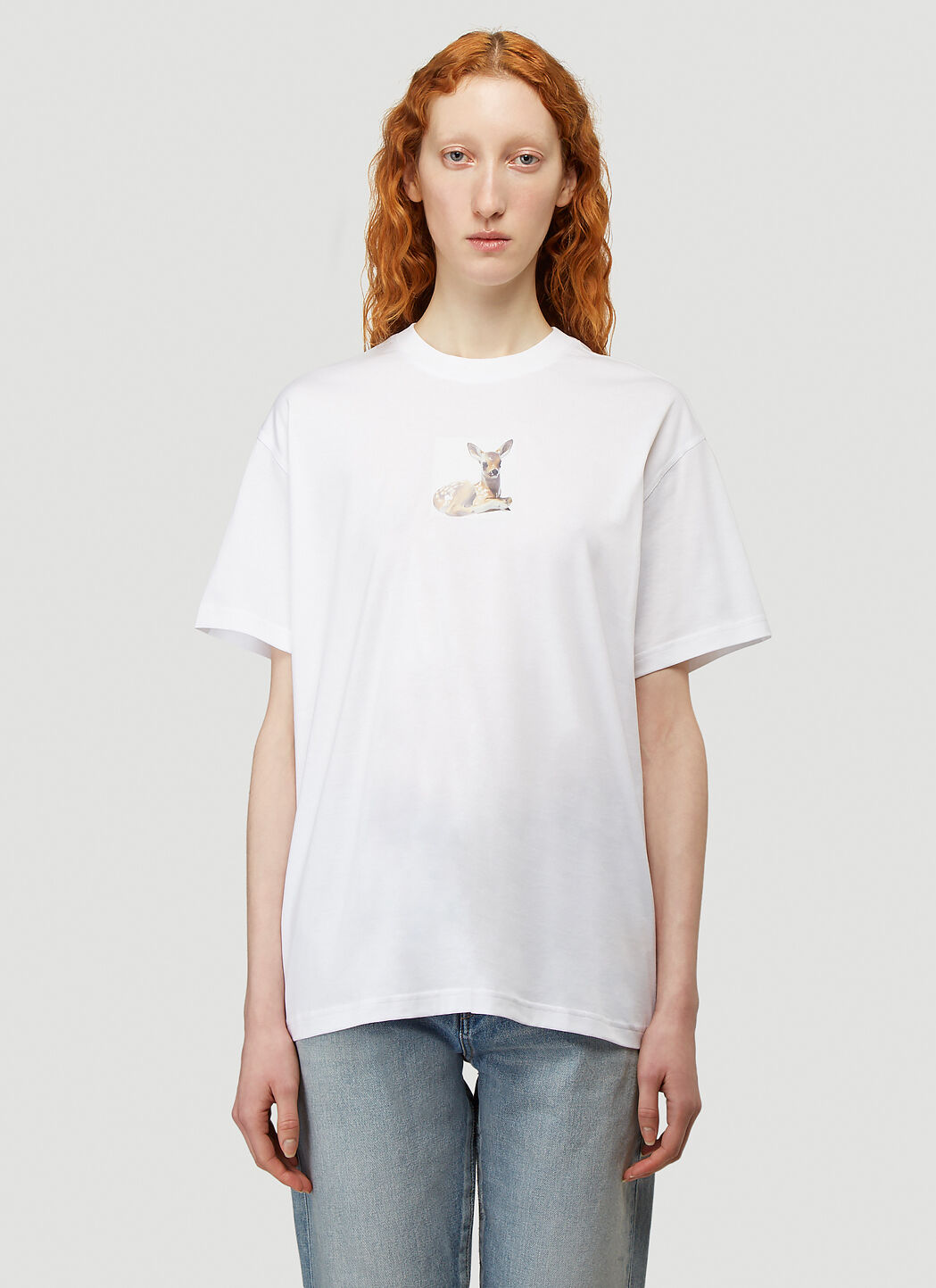 Saint Laurent Bambi T-Shirt Black sla0238013