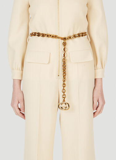 Gucci Interlocking G Chain Belt Gold guc0247263