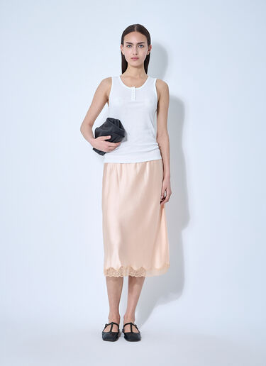 The Row Silk Irene Skirt Orange row0260016
