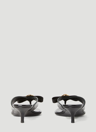 Gianni Ribbon Low Mules Versace Gianni Ribbon Low Mules Black ver0255020