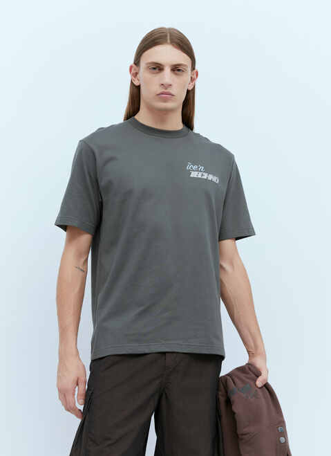 Jil Sander+ Ice'N 로고 프린트 티셔츠 블랙 jsp0149011