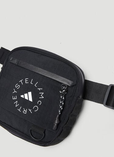 로고 프린트 벨트백 adidas by Stella McCartney 로고 프린트 벨트백 블랙 asm0251040