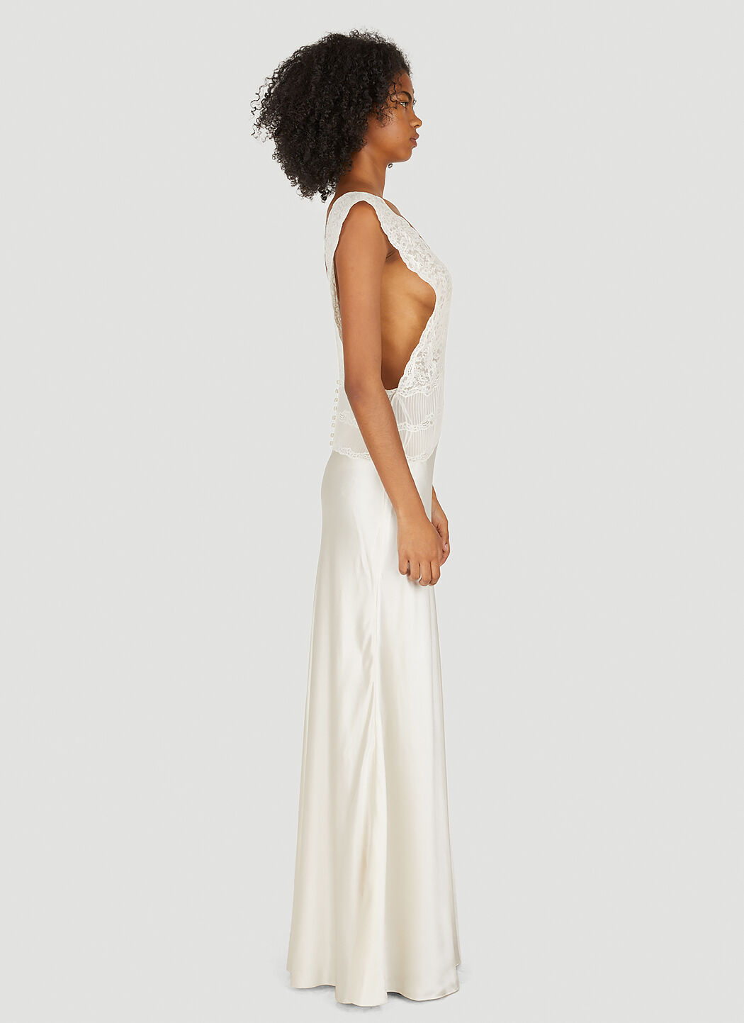 Saint laurent white dress sales