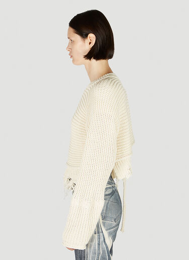 Wrap Knit Sweater Ottolinger Wrap Knit Sweater Cream ott0251009