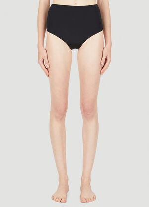 Ziah 90s High Waisted Bikini Bottoms Black zia0249010