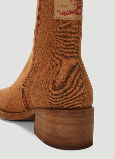 Y/Project Denim Ankle Boots Brown ypr0141010