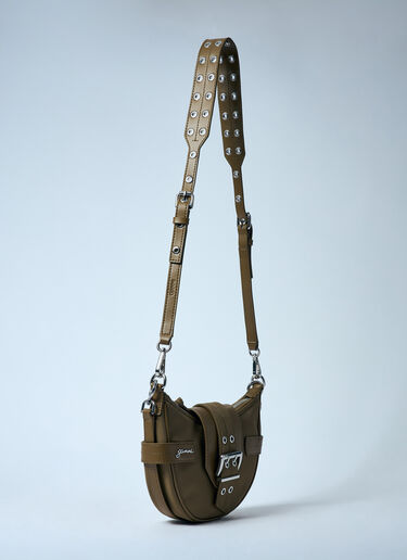 GANNI Bucky 小号斜挎包  绿色 gan0259073