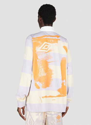 Stripe Print Rugby Shirt Aries x Umbro Stripe Print Rugby Shirt Beige aru0153005
