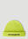 VETEMENTS Logo Beanie Hat Black vet0254017