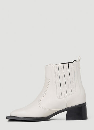 Ninamounah Howler Ankle Boots White nmo0352014