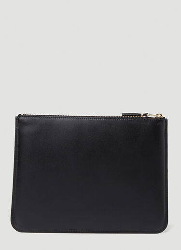 Comme des Garçons Wallet Foil Logo Pocket Wallet Black cdw0351003