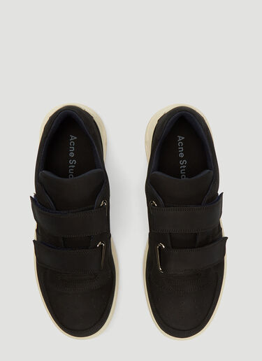 Acne Studios Velcro Nubuk Sneakers Black acn0136003